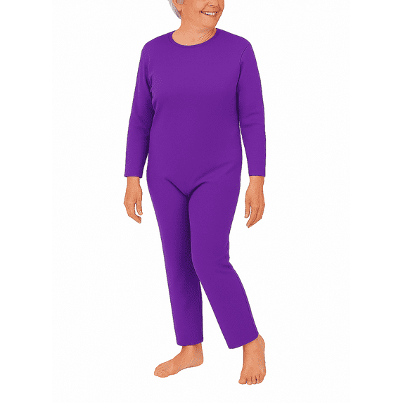 Anti-Strip Alzheimer's Knit Jumpsuit for Men or Women-Long-Sleeve
