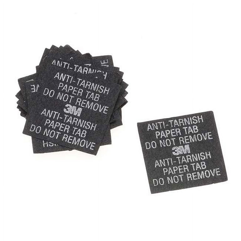 Anti-Tarnish Strips for Silver Protection - 30 Pcs 7X2 Inch Black Tabs