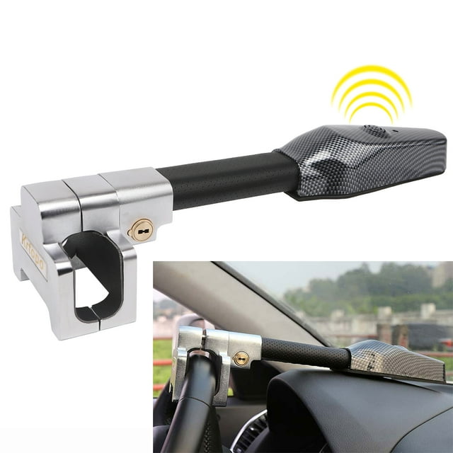 AntiTheft Alarm Car Steering Wheel Lock Vehicle Security Tool