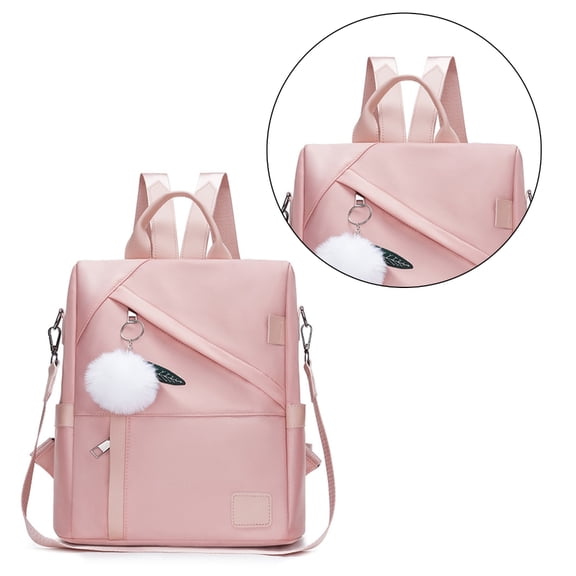 Anti Theft Backpack Purse for Women, Nylon Backpack Purse Big Capacity Travel Daypack Shoulder Bags