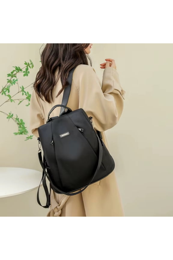 Anti-Theft Backpack for Women Waterproof Rucksack Bag for Travel, Work & Leisure (Black)
