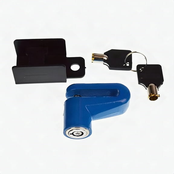 Anti Theft Brake Wheel Disk Lock For Motorcycle, Scooter, Bicycle Blue
