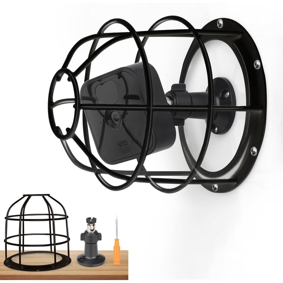 Anti-Theft Camera Mount Cage and Wall Mount Bracket - Compatible with Outdoor/Mini/XT2/XT3/YI/ /eufycam/Nest Camera