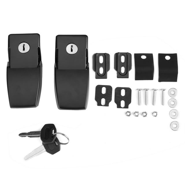 Anti Theft Car Hood Latch Lock Kit Assembly with Keys for Jeep Wrangler JK Unlimited 0717