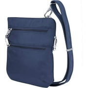 Anti-Theft Classic Slim Double Zip Crossbody Bag-Midnight Anti-Theft Classic Slim Double Zip Crossbody Bag