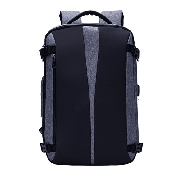 Anti-Theft Convertible USB Charging Backpack,Grey