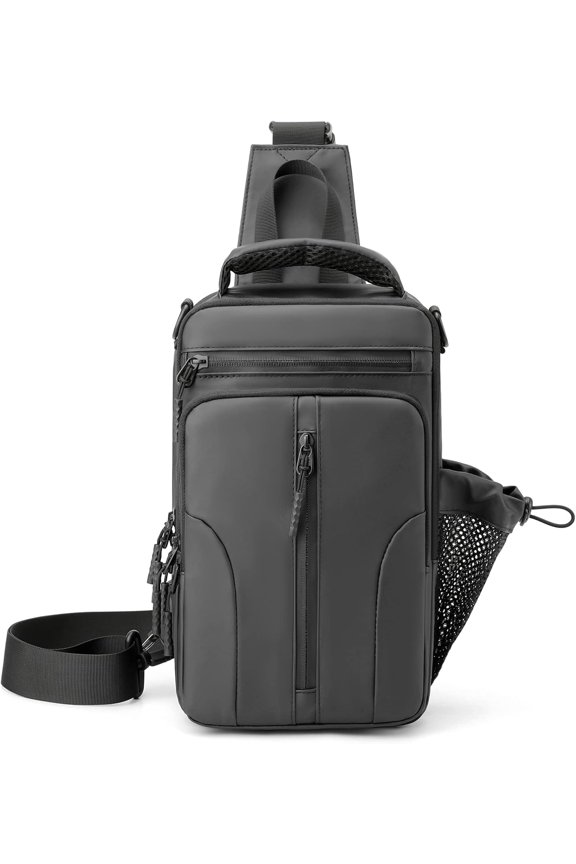 Anti Theft Crossbody Backpack Shoulder Sling Bag Men Women One Strap Motorcycle Messenger Bag Daypack for Cycling