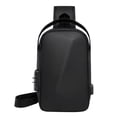 thumbnail image 1 of Anti-Theft Crossbody Sling Backpack Bag for Men Hard Shell with USB, Large Capacity Shoulder Pack Lock Waterproof Single Strap for Travel Hiking, 1 of 6