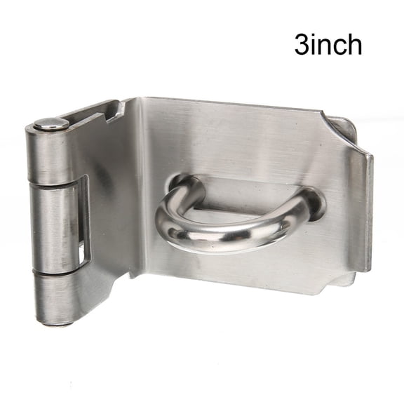 Anti Theft Door Lock Hasp Staple Stainless Steel Padlock Clasp Shed Latch Tool Thickened 90 Degree Angle Lock Plate Door Buckle