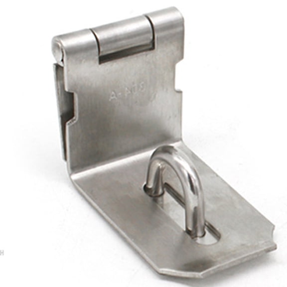 Anti Theft Door Lock Hasp Staple Stainless Steel Padlock Clasp Shed Latch Tool Thickened 90 Degree Angle Lock Plate Door Buckle