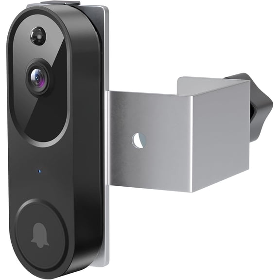 Anti-Theft Doorbell Camera Mount Compatible with Orbitell Video Doorbell, Anti-Blocks Motion Sensor, Adjustable Mounting Bracket for Arlo/Blink Doorbell (1st Gen/ 2nd Gen), No Drilling - Silver