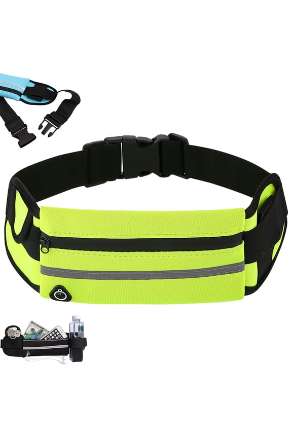 Anti-Theft Invisible Waist Bag, Anti-Theft Money Belt Multifunctional Outdoor Sports Waist Bag with Water Bottle Strap for Important Items