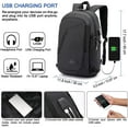thumbnail image 1 of Anti-Theft Laptop Backpack with USB Port, Water Resistant Slim Travel Bag for 15.6 Inch Laptop, 1 of 5