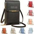 AntiTheft Leather Bag,Small Crossbody Cell Phone Purse Wallet for