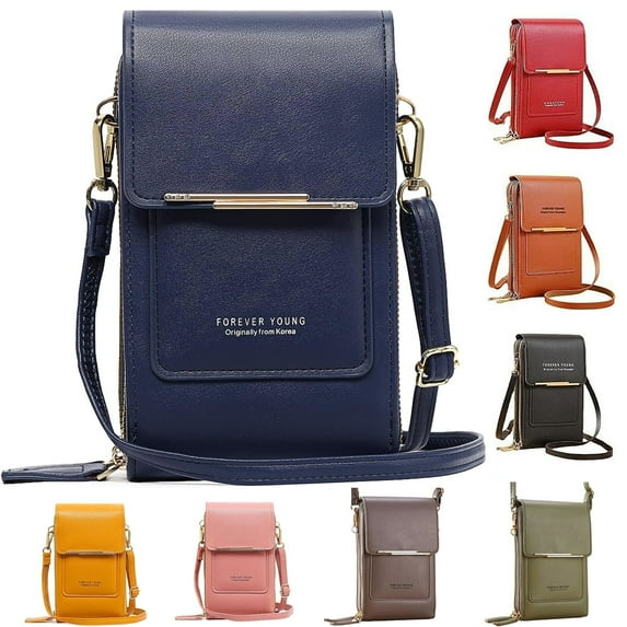 Anti-Theft Leather Bag,Small Crossbody Cell Phone Purse Wallet for Women,RFID Block Phone Purse Crossbody with Shoulder Strap