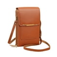 thumbnail image 1 of Anti-Theft Leather Crossbody Phone Bag - RFID Blocking Small Shoulder Purse for Women - Fashionable Key Holder and Cell Phone Carrier, 1 of 5