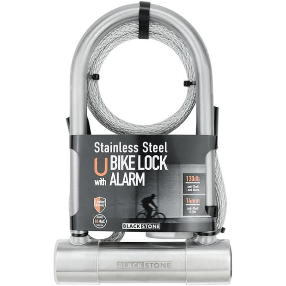 Anti Theft Loud 130db Alarm Heavy Duty Bike Lock Weather Proof Multi Purpose