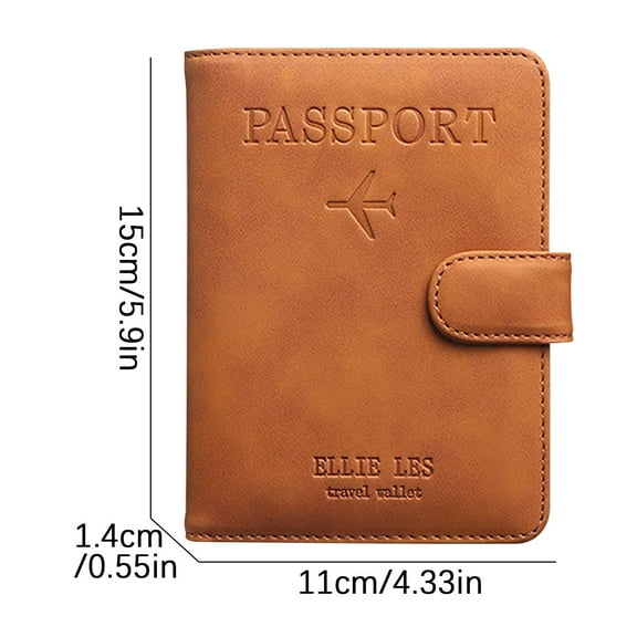 Anti-Theft Passport Bag - Leather Case for Travel, Fashionable Business Document Holder, Secure and Stylish Passport Organizer, PU Leather Passport Wallet, Ideal for Travel and Everyday Use
