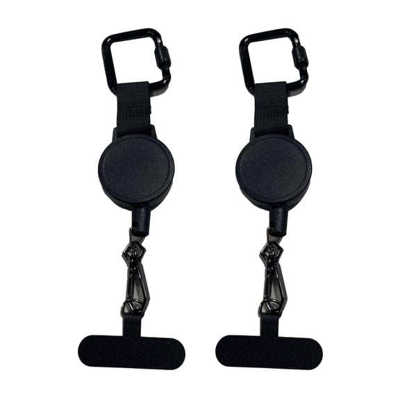 Anti-Theft Phone Tether with Belt Clip Retractable Steel Line Universal Locking Carabiner Prevent Drops Phone Leash for Travel Hiking