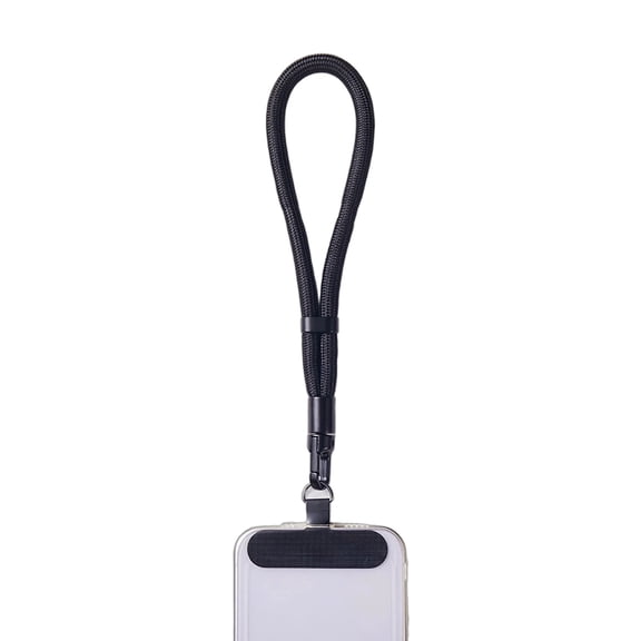 Anti Theft Phone Wrist Strap With 2 Metal Tether Tabs,Adjustable Wristlet & Hand Cell Phone Lanyard for Women and Men, Black