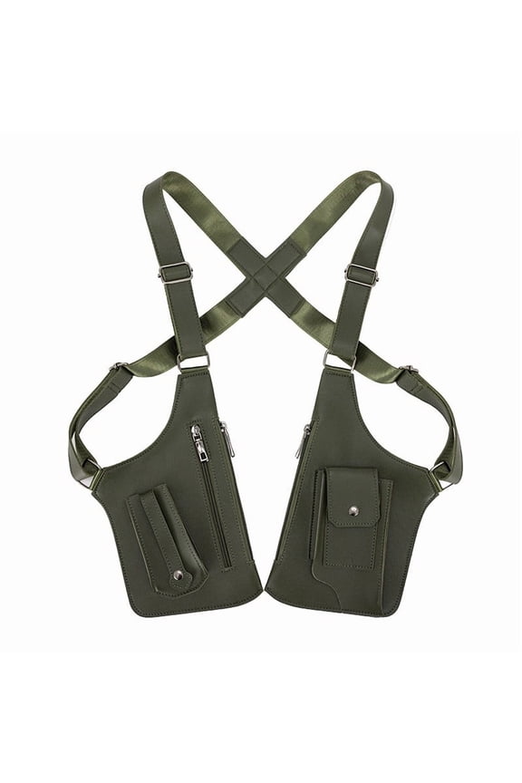 Anti-Theft Shoulder Bag Wallet for Travel and Commuting, Unisex Leather Armor with Concealed Strap, Secure Storage for Cash and Cards