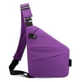 thumbnail image 1 of Anti Theft Sling Crossbody Bag, Waterproof Convertible Chest Shoulder Purse with Secure Zippers for Travel Work Sport, 1 of 9
