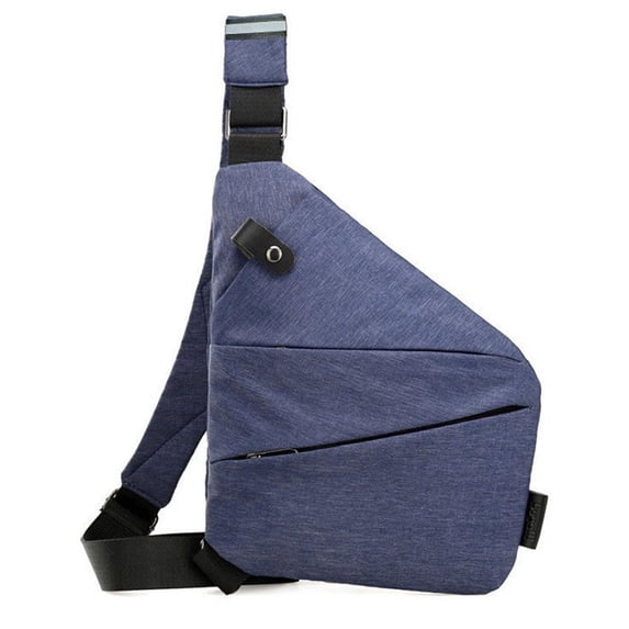 Anti Theft Sling Crossbody Bag, Waterproof Convertible Chest Shoulder Purse with Secure Zippers for Travel Work Sport