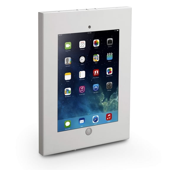 Anti-Theft Tablet Security Case Holder - 11 Inch Metal Heavy Duty Vesa Wall Mount Tablet Kiosk w/Lock and Key, Landscape/Portrait Mounting, for iPad 2, 3, 4, Air, Air 2 Tablets - Pyle PSPADLKW08W