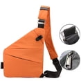 thumbnail image 1 of Anti Theft Travel Bag, Sling Bags, Adjustable Strap Travel Purses, Casual Crossbody Sling Backpack, Multifunctional Large Capacity Messenger Bag, for Women Men Sport Running Hiking, 1 of 3