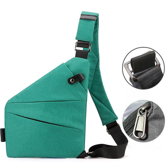 Anti Theft Travel Bag, Sling Bags, Adjustable Strap Travel Purses, Casual Crossbody Sling Backpack, Multifunctional Large Capacity Messenger Bag, for Women Men Sport Running Hiking