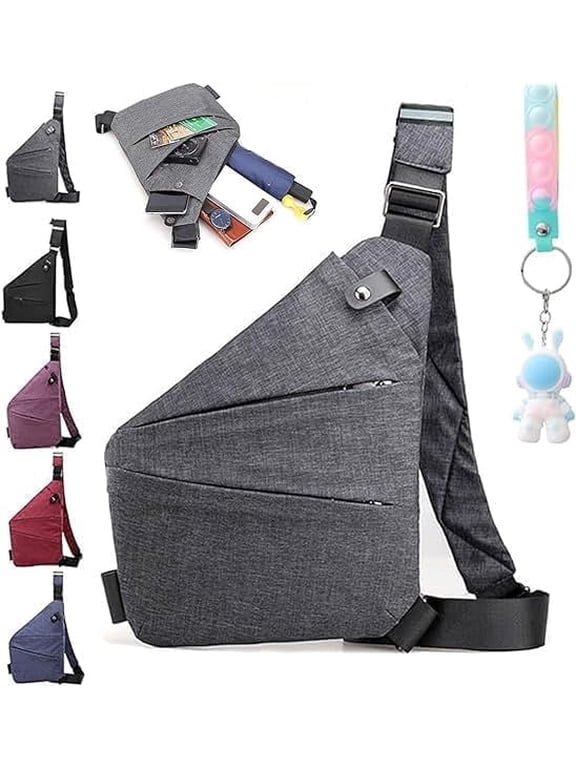 Women's Anti-Theft Oxford Shoulder Bags, Gray