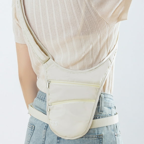 Anti-Theft Waist Pack for Men Women, Compact Invisible Chest Bag with Waterproof Zipper and Multi Pockets – Travel Running Hiking Daily Commute Crossbody Fanny Pack