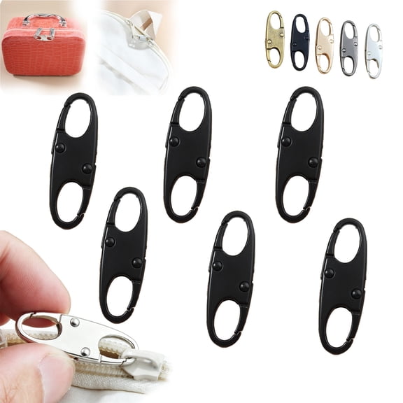 Anti Theft Zipper Clips, Zipper Locks for Backpacks, Luggage, Purses, 6Pcs