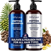 Anti-Thinning Peptide Shampoo and Conditioner – Sulfate Free Thickening Hair Fromula with Biotin, Caffeine & Saw Palmetto for Women & Men, Safe for Color-Treated And All Hair Types, 16 fl.oz Each