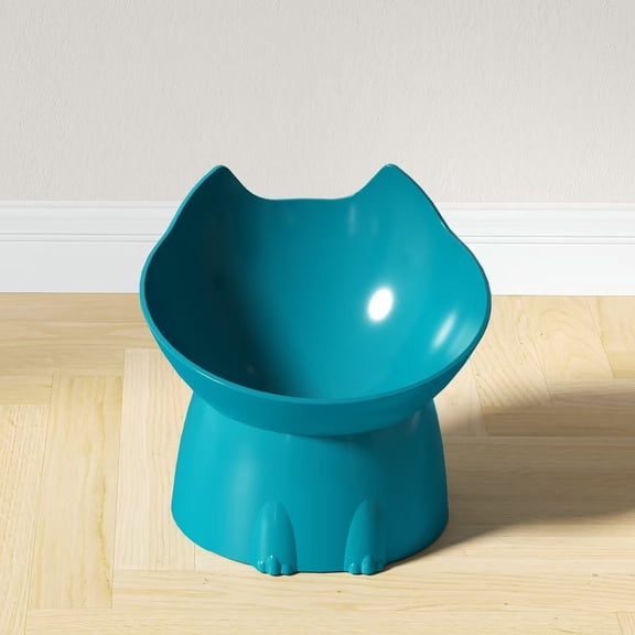 Anti-Tip & Non-Slip Pet Feeding Bowl - 15°Inclined Design, Cat & Dog Bowl Stops Spills, Home Pet Feeding Essential