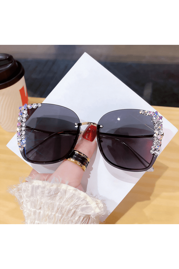 Anti-UV sunglasses for women with big faces, slimming ins fashion and high-end sunglasses