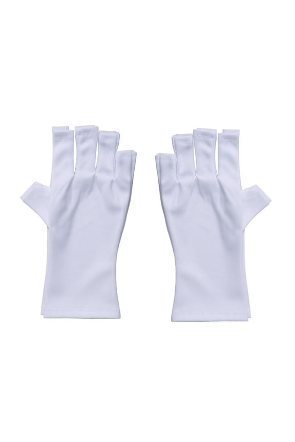 Anti Uv Gloves For Gel Nail Lamp Uv Shield Gloves For Gel Manicure Fingerless Glove Nail Uv for Protection Radiation Pro