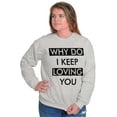 thumbnail image 1 of Anti Valentines Day Love Stinks Women Crewneck Sweatshirt Brisco Brands M, 1 of 6