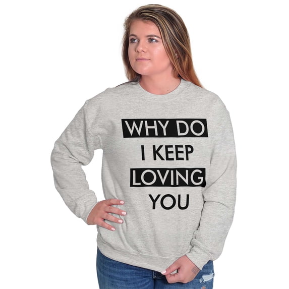 Anti Valentines Day Love Stinks Women Crewneck Sweatshirt Brisco Brands X