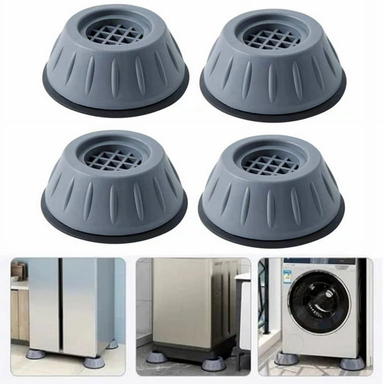 Anti Vibration Pads for Washing Machine 4 Pack Shock and Noise Cancelling  Washer Dryer Support Anti-Walk Foot Pads Anti Slip Fridge Bed Leveling Mat