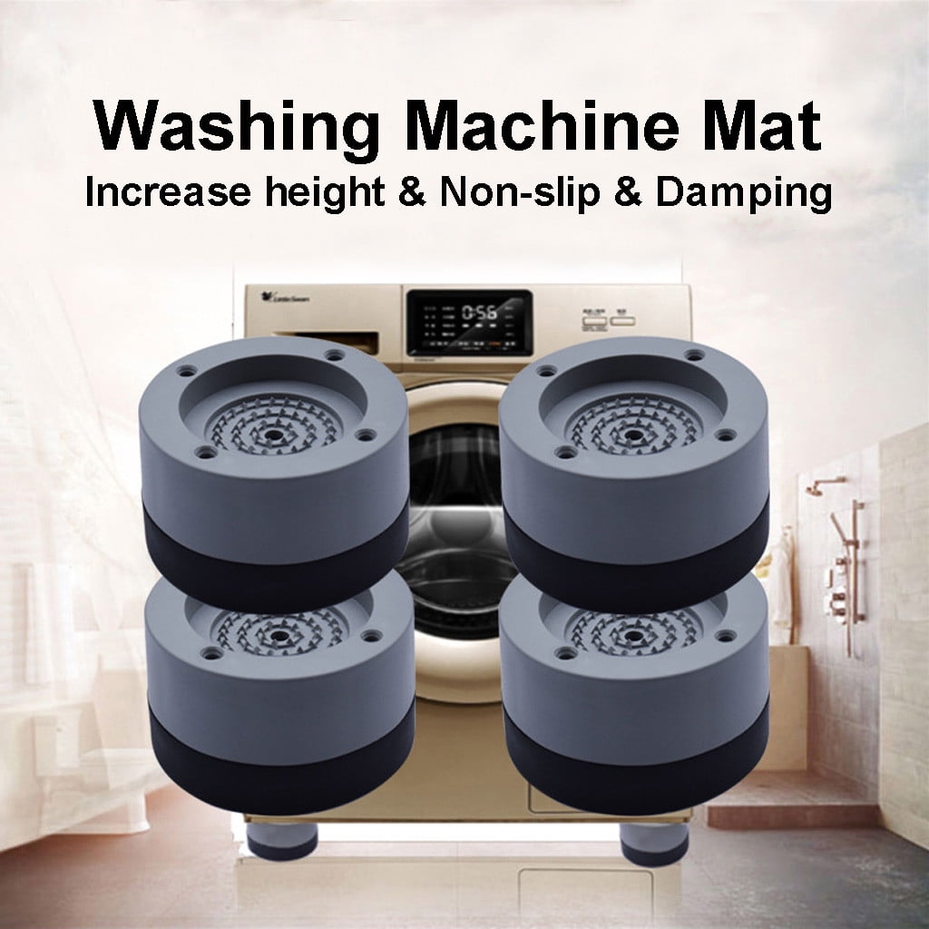 Anti Vibration Pads for Washing Machine 4 Pads with Tank Tread Grip + Level Washer Dryer