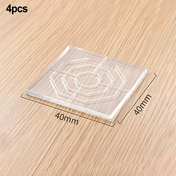 Anti Vibration Pads for Washing Machine - Reduces Vibrasion Washer Dryer Noise, Stops Moving Shaking Walking Skidding, Fit All Machines - 4 Pcs Feet Support Stabilizer Mat (Clear)1.57 inches