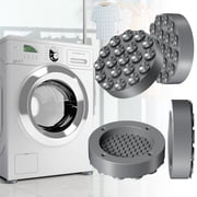 Anti Vibration Pads for Washing Machine with Strong Adsorption Suction Cup, 4 Pack Non-Slip Rubber Stabilizer Support Feet Mat for Washer and Dryer Machine, Noise Dampening, Stop Washer Dryer Walking