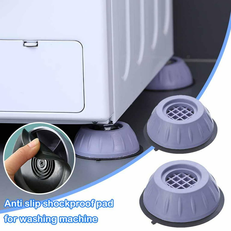 Anti Vibration Pads for Washing Machine 4 Pcs Shock and Noise Cancelling  Washer Dryer Support Anti-Walk Foot Pads Anti Slip Fridge Bed Leveling Mat