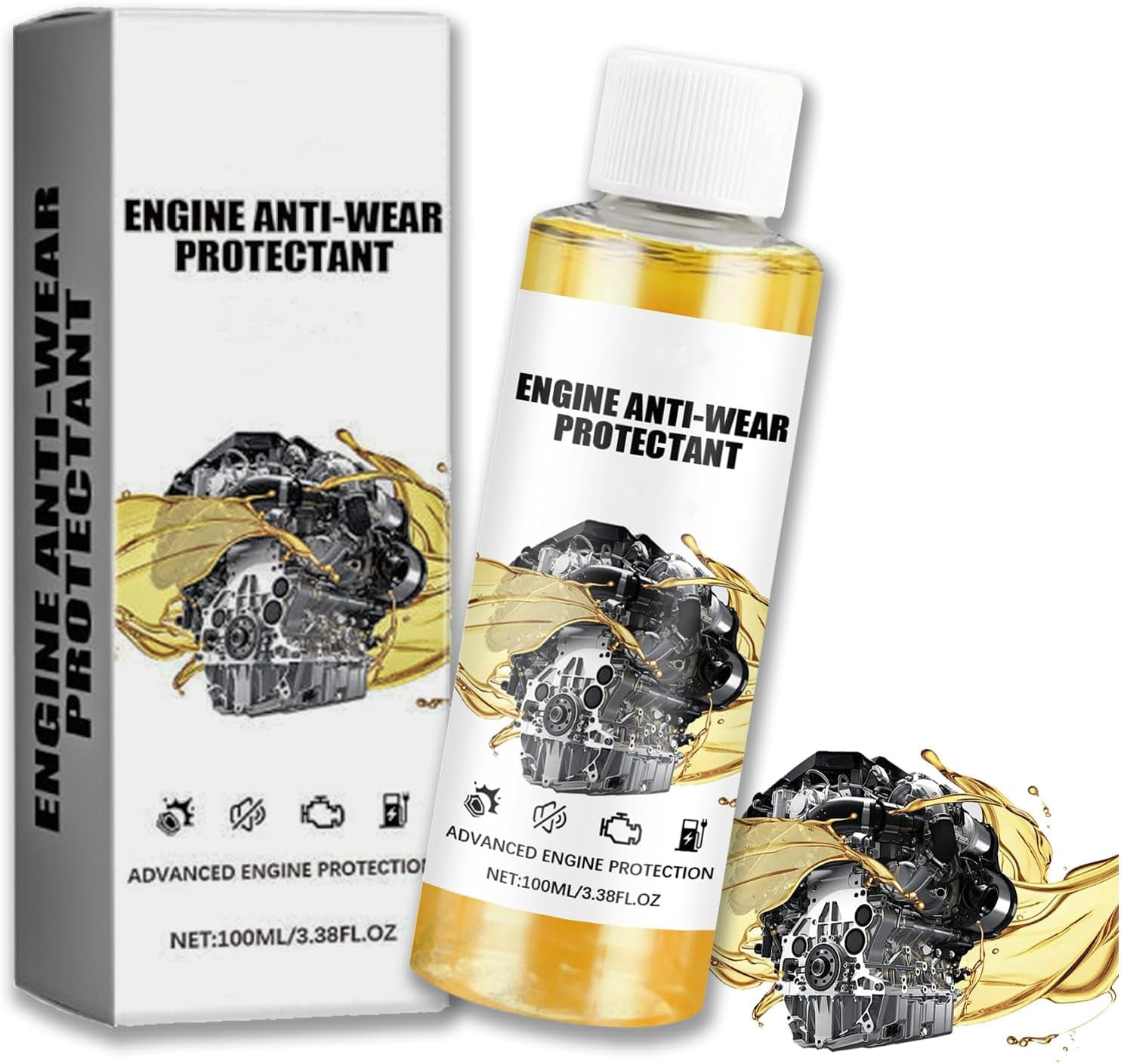 Anti-Wear Engine Treatment Oil Additive, 2024 Upgrade Highly Effective ...