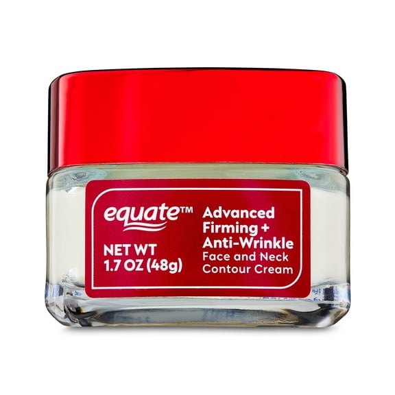 Equate Advanced Anti-Wrinkle and Firming Day Cream Face and Neck Moisturizer, 1.7 oz