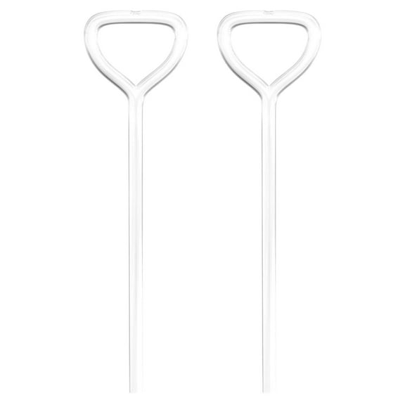 Anti Wrinkle Straw - Glass anti-wrinkle drinking straws, Clear Reusable Straws - Eco-Friendly Plastic Alternative - Lip Wrinkle Prevention & Lipstick Safe, Heart-shaped (Transparent)