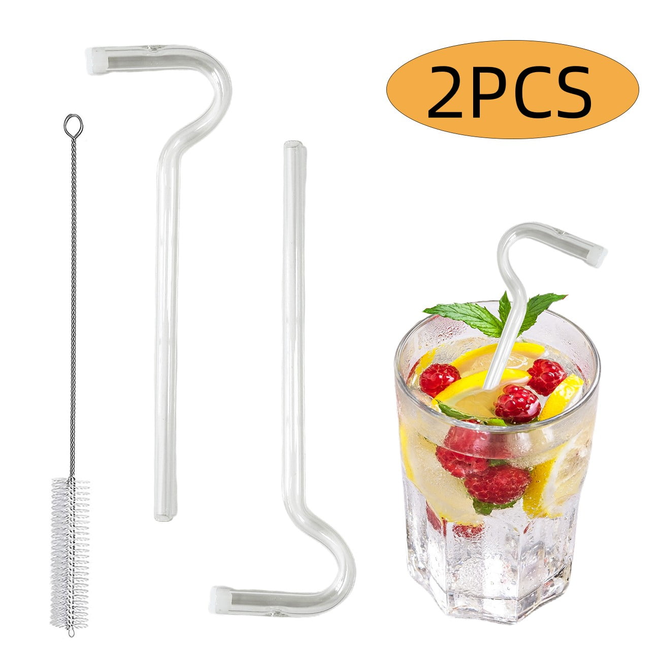 3pcs Anti Wrinkle Straws Reusable Flute Design No Wrinkle Straw Glass Drinking  Straw with Cleaning Brush for Drinks Wine Juice - AliExpress