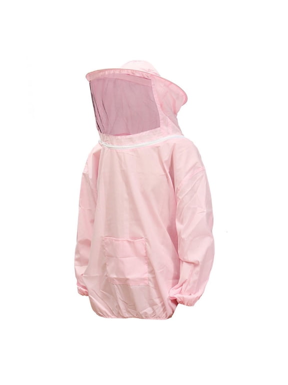Anti-bee Suit Protective Beekeeper Cotton Beekeeping Jacket,with Round Veil Professional Beekeeper Jacket Beekeeper Equipment