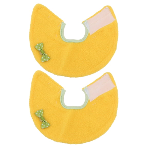 Anti-biting Collar Bird Bite Parrot Plucking Shield Pet Polar Fleece Linen 4 Pcs